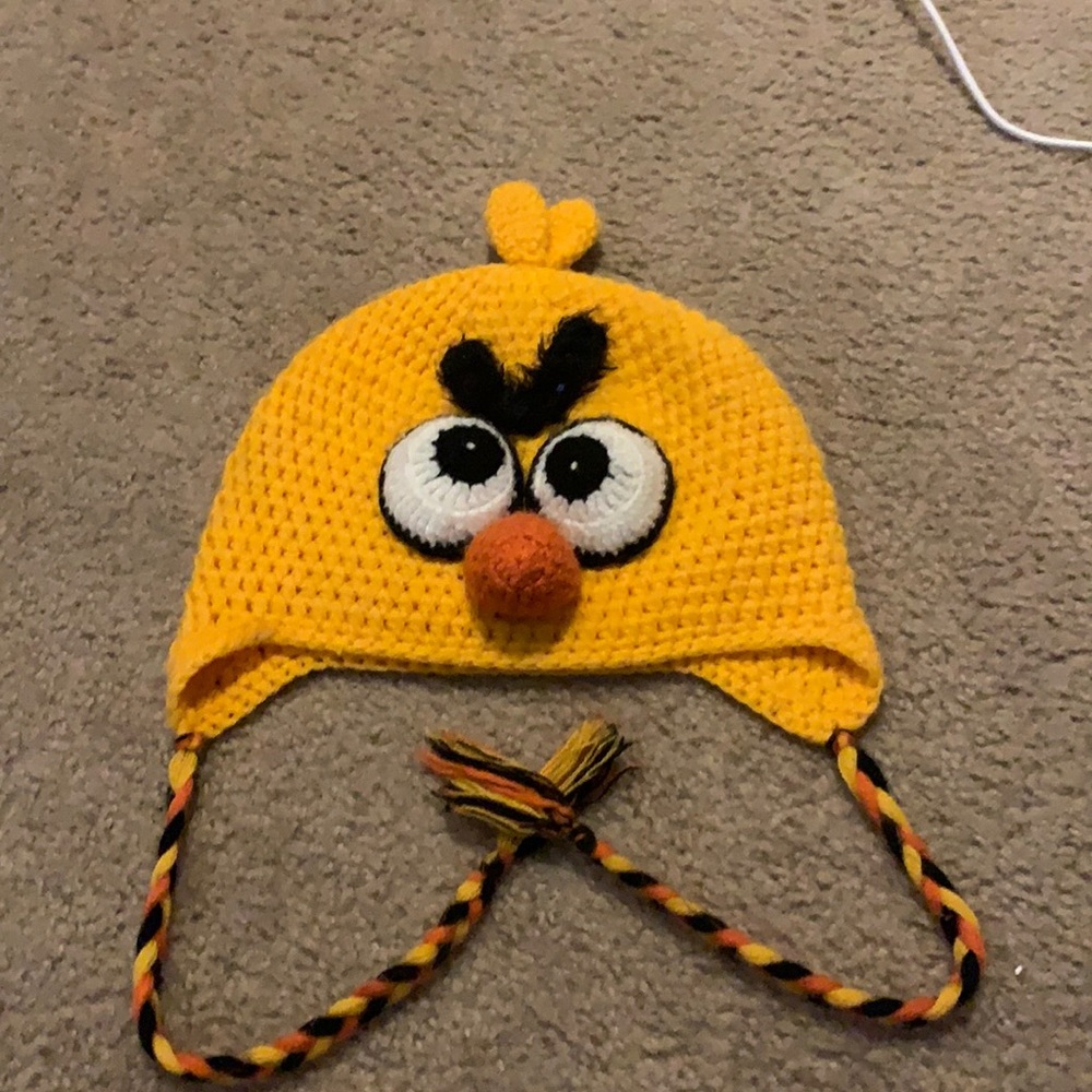 Handmade Yellow Angry Birds Hat